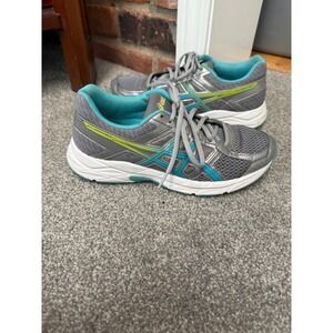 ASICS Women's Gel-Contend 4 Running Sneakers T765Q Grey/Blue/Green‎ Size 6.5